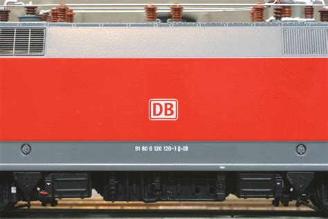 Excellent detailing and great driving characteristics! LS 16085 16585 BR 120.1 der DB AG verkehrsrot Ep VI ...