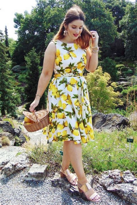 See ya soon america a three weeks pernille blume @pernille_blume. 50s Audrey Lemon Swing Dress in White and Yellow