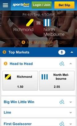 First, choose the football betting apps from this guide that sound best to you. Australian Football League Betting Apps - ANDROID SPORTS ...