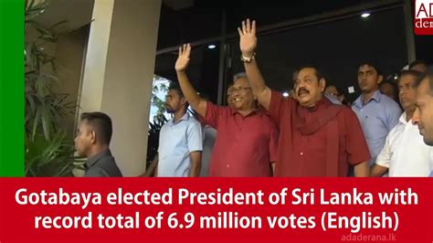 Silva was one of 93 prisoners who were pardoned that day including 16 ltte detainees. Gotabaya elected President of Sri Lanka with record total ...