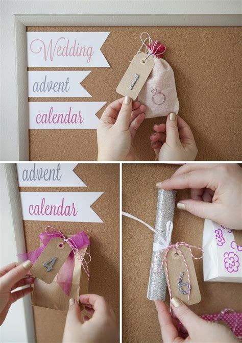 It's a great way to give gifts for a countdown to an event such as a wedding. How to make a wedding advent calendar! | Unique bridal ...