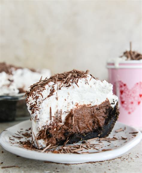 Chocolate mousse pies come together pretty easily with only a couple of disks of homemade pie dough, chocolate chips, heavy whipping cream, powdered sugar, and sprinkles. Chocolate Cream Pie with Vanilla Whipped Cream