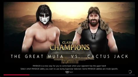 Ron simmons & too cold scorpio beat tony atlas, the barbarian, & cactus jack (5:52) in a handicap match when scorpio pinned atlas. WCW Clash of Champions The Great Muta vs Cactus Jack - YouTube