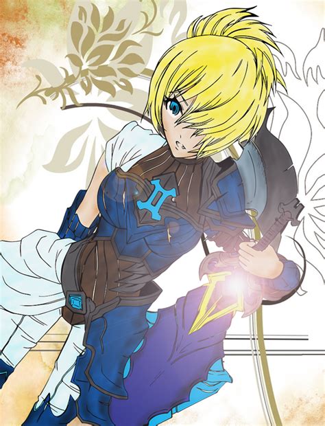 League of Legends Championship Riven Skin Colored by Tyson ...