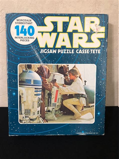 Please contact me with any questions and i will be happy to answer them. Vintage Star Wars Jigsaw Puzzle - 1977 General Mills ...