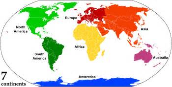 Most people identify seven continents: Continent - Wikipedia