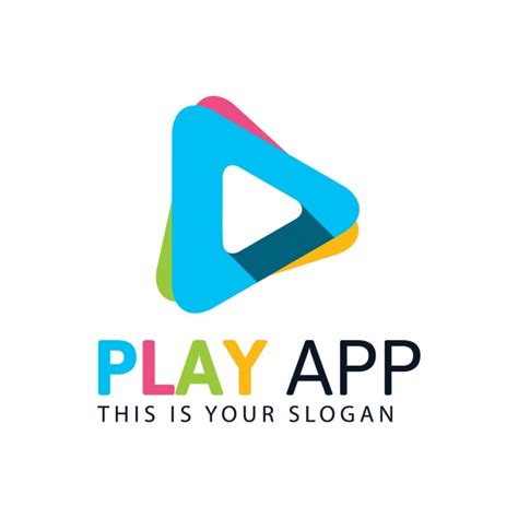 ✓ free for commercial use ✓ high quality images. Free Vector | Colorful play logo