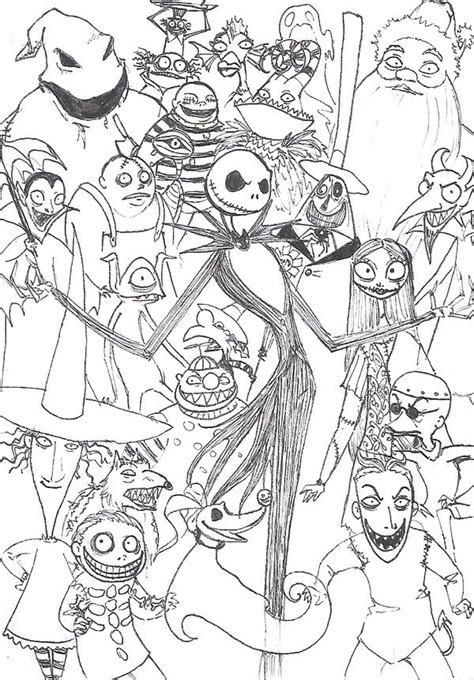Now's your chance to spread a little ghoulish glee with jack skellington and sally. the nightmare before christmas coloring pages jack ...