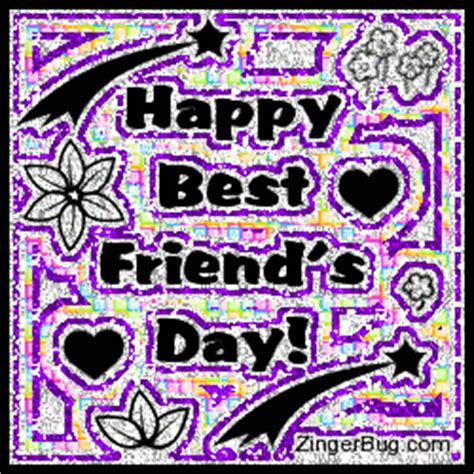 A friend who makes you laughday 07: Happy Best Friend's Day Glitter Glitter Graphic, Greeting ...