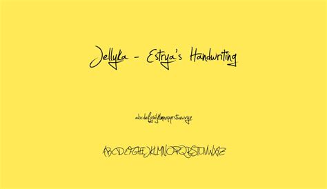 All commercial uses are forbidden.???? Jellyka_Estrya_Handwriting font - Jellyka_Estrya ...