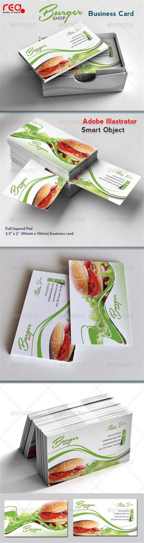 Start with a template, add your details, and get professional results in minutes. Fast Food Business Card | Food business card, Business ...