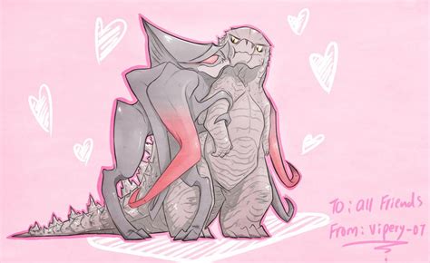 Femuto x godzilla by godzilla the king of the mons. Godzilla x Femuto : Valentine card by Vipery-07art on ...