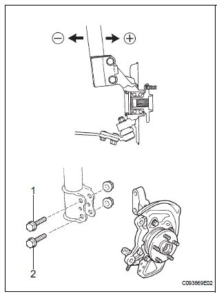 They told me there was no factory camber adjustment? Toyota Sienna Service Manual: Front wheel alignment - Suspension