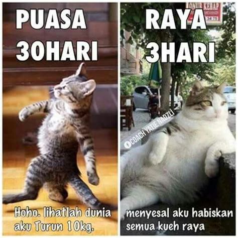 Read quotes 53 from the story quotes : Raya vs puasa(￣ω￣;) | Gambar lucu, Lucu, Meme