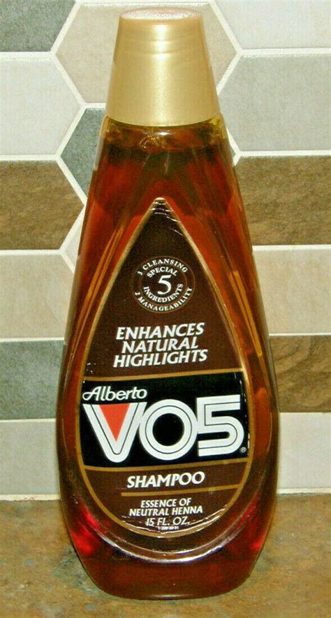 Well, as it turns out it is possible to buy cheap products to promote healthy hair and vo5 shea butter/vanilla conditioner is the perfect example at a mere 0.88 cents for a 15 oz bottle! Vintage Alberto VO5 Shampoo Essence of Neutral Henna ...