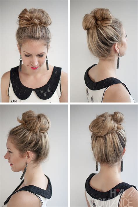 1 minute easy everyday messy bun hairstyle | easy updo for long to medium hairin this video, i will show you easy messy bun hairstyle. 30 Buns in 30 Days - Day 2 - Messy high bun - Hair Romance