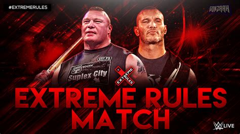 While this is an extreme rules ppv, there is only one match on the entire card with that stipulation. EXTREME RULES CUSTOM MATCH CARD by Gonzaah on DeviantArt