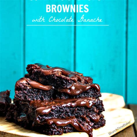 Brownies pisang yang super moist, lembut dan mantap tanpa perlu mikser sama sekali! Resepi Coklat Ganache Brownies