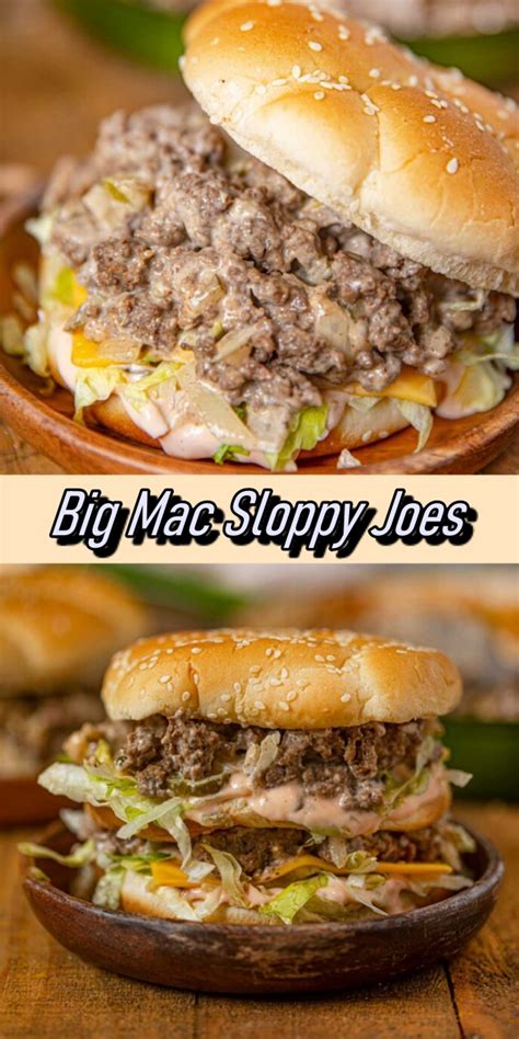 Made with simple ingredients including ground beef, onion, green bell pepper, ketchup, and tomato paste, these childhood favorite sloppy joes take just 30 minutes to make, freeze perfectly and are loved by all ages. Big Mac Sloppy Joes - Recipes Note
