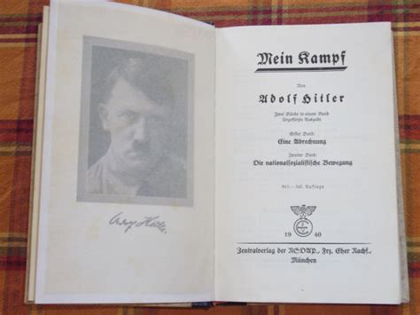 Buch mein kampf volksausgabe archiv trave militaria orden und ehrenzeichen. Mein Kampf von Adolf Hitler Original in Neuburg ...
