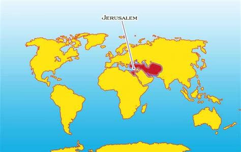 The times of israel | news from israel, the middle east and the jewish world. World map Jerusalem - Jerusalem in world map (Israel)