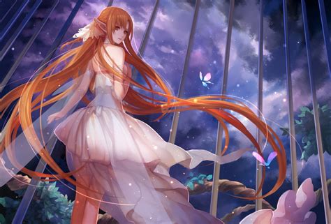 4439 sword art online hd wallpapers and background images. Wallpaper of sword art online: yuuki asuna, девушка, ночь ...