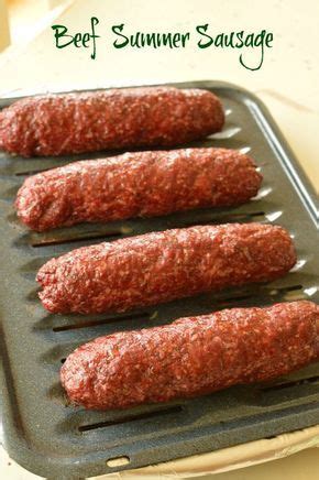 Beef summer sausage, made with ground beef, is easy to make at home in the oven or smoker. Meal Suggestions For Beef Summer Sausage : Strauss Grass ...