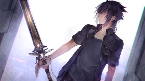 You can look for other high definition hd wallpapers desktop background by clicking a category archive in the sidebar, or search with the search form above. Wallpaper : Final Fantasy, Noctis, video games, black clothing, black hair, men, anime, Final ...