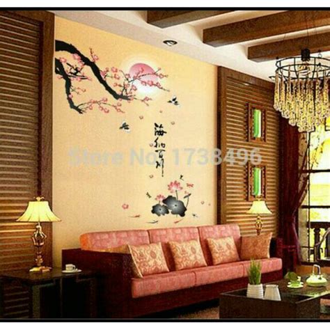 Adanya dekorasi tembok atau hiasan tembok ruang tamu tersebut sedikit banyaknya akan memberikan tampilan ruangan yang hidup dan indah dipandang mata. Wallsticker Sakura Moon/ dekorasi rumah/ ruang/ hiasan ...