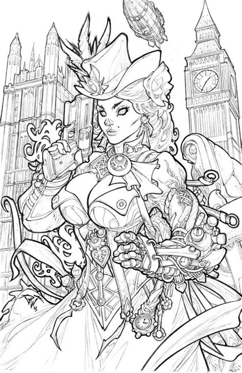 Adult coloring pages, steampunk clothing, steampunk coloring page, steampunk goggles #butterfly, butterfly coloring page, cogs, #coloringpages, gears, machinery, metal, steampunk. London Steampunk by *pant on deviantART (With images ...