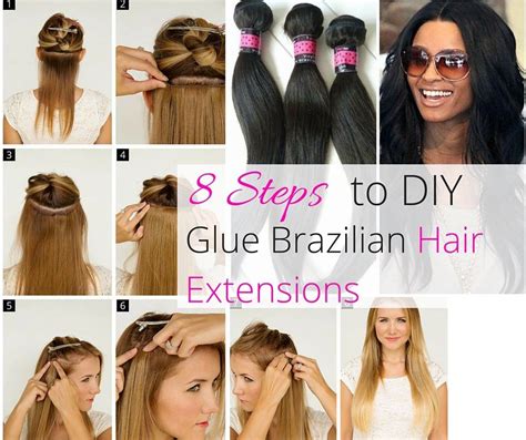 Using a tape measure, measure the circumference of your head (simply follow your hairline). 8 Easy steps to DIY glue your hair extensions | Braid in ...