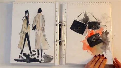 Women's wear fashion illustration templates. Inside my fashion sketchbook - YouTube