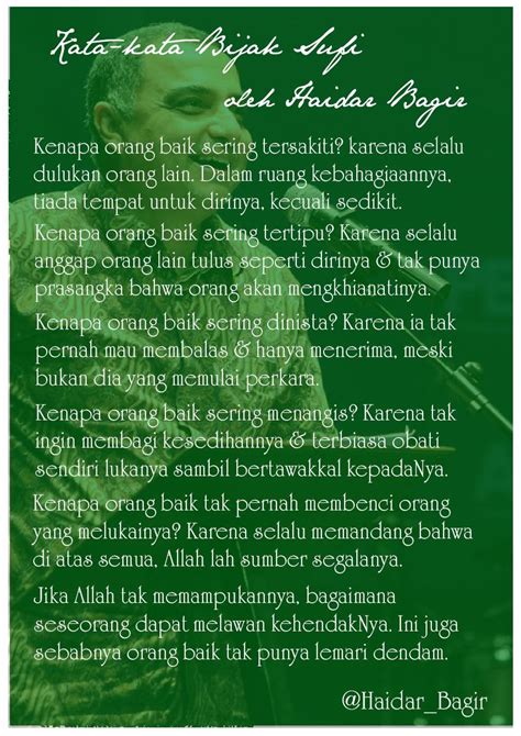 Last updated on march 30, 2020 by tongkrongan islami. 31 Kata Kata Bijak Para Sufi - Kata Mutiara