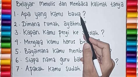 Kalimat tanya konfirmasi ialah kalimat tanya yang tidak mengharapkan jawaban yang panjang, biasanya digunakan untuk mengkonfirmasikan apakah ada alasan untuk menolak anda jika anda setuju? BELAJAR MENULIS DAN MEMBACA KALIMAT TANYA DENGAN MUDAH ...