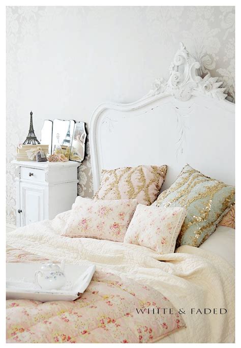 Vintage will always be in when it comes to the romance department. Romantic bedroom with Vintage Eiderdown and custom made ...