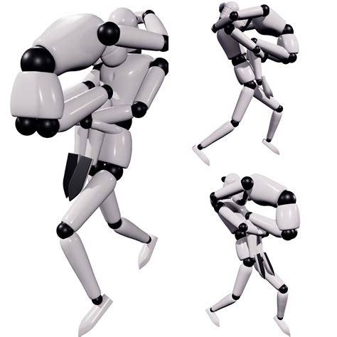 A professional mannequin for drawing, painting, placed on a wooden base. Modern dance pose reference made with Manikin. Follow link ...