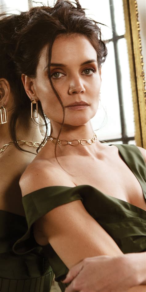 The ethereal chiffon mixed with the dramatic. 1080x2160 Katie Holmes Flaunt Magazine 2020 One Plus 5T ...