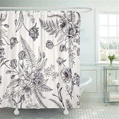 May 21, 2020 · curtains can make a major statement in a bedroom.not only do they filter the sunlight, they also add warmth and make a space look finished. TOMPOP Shower Curtain Floral Pattern Bouquets of Spring F ...