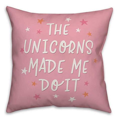 Humping a pillow has never been sexier. The Unicorns Made Me Do It Pillow | Playful design, Kids decor, Pink background