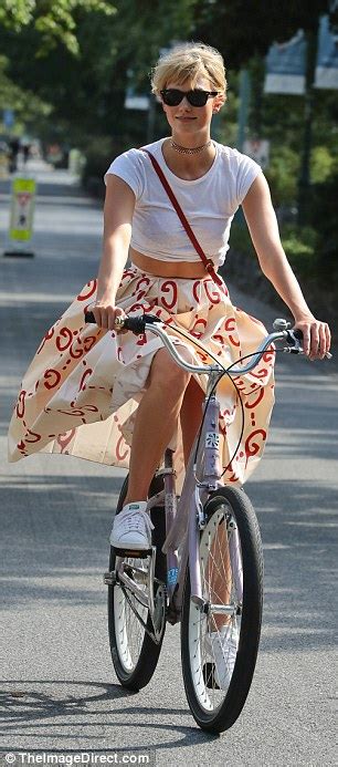 It is because it appears like a camel toe. Karlie Kloss wears a tea-length skirt as she enjoys a bike ...