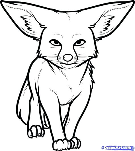 Even more reason to add sewing patterns to my wish list x3 foxes are so sweet, if i ever do get ahold of this pattern i'll end up with a cute lil fox army! Fennec Fox Coloring Page at GetDrawings | Free download