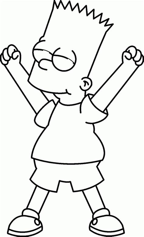 Bart is arguing with homer. Free Printable Simpsons Coloring Pages For Kids | Cartoon ...