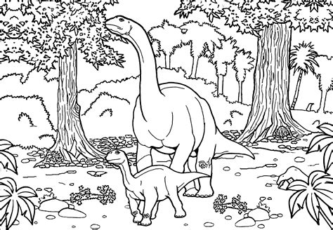 Dinosaurios 70387 - Dinosaurios - Colorear para Adultos