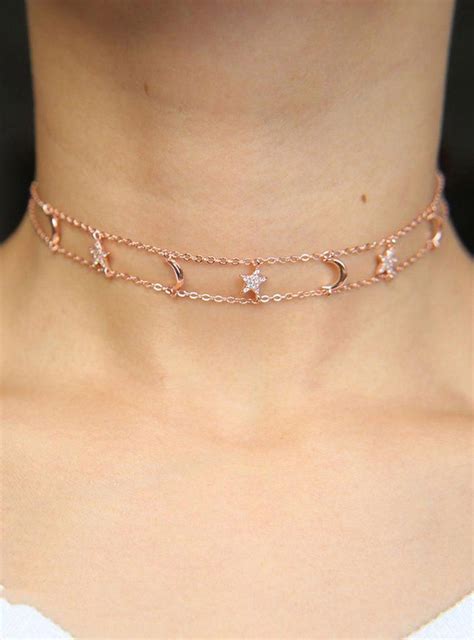 See more ideas about teen jewelry, jewelry crafts, jewelry. Unique Star & Moon Choker Necklace for Teens - Cute Fancy ...