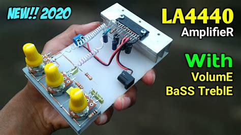 Check spelling or type a new query. DIY Powerful Ultra Bass Amplifier Using LA4440 IC With Heavy Bass Treble Volume - YouTube