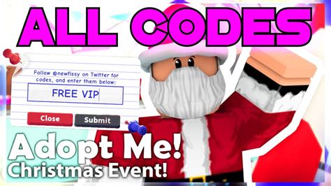 The 2019 christmas event was an event in adopt me! Roblox Adopt Me ALL CODES!! SECRET CODES [December 2019 ...