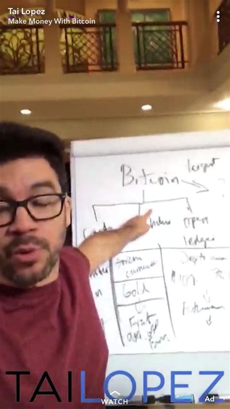 Dave roos an image of bitcoin and u.s. Huh so now I'm getting ads on Snapchat about Tai Lopez ...