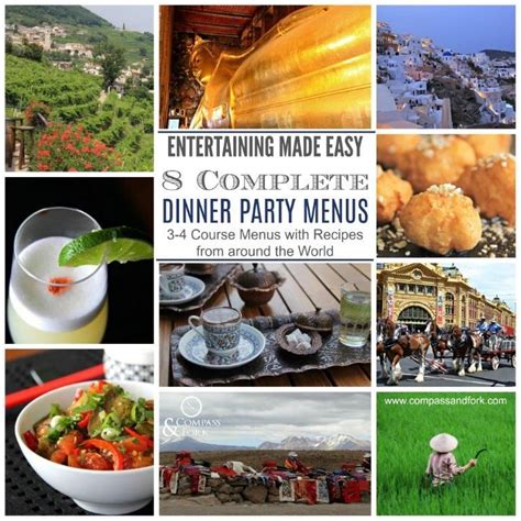 Menu explorer / 3 course dinner. Entertaining Made Easy with 8 Complete Dinner Party Menus ...