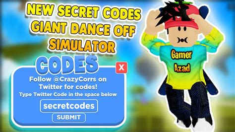 In this game, you try to become a giant, destroy other players, and collect new weapons and armor as you level up. ALL NEW CODES ROBLOX GIANT DANCE OFF SIMULATOR 2 - YouTube