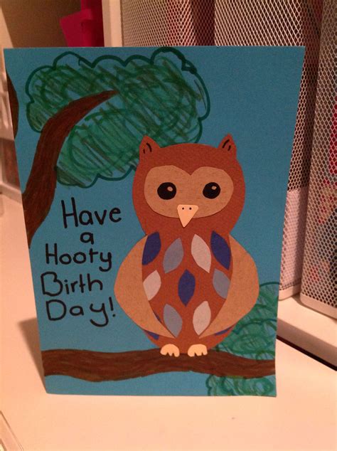 This is for the pals paper art challenge.this week they have a great sketch for you to play with. Handmade Birthday Owl Card | Owl card, Handmade, Birthday